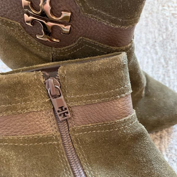 Tory Burch Alaina Suede Booties - Picture 2 of 6